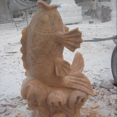 匠心雕琢，靈動(dòng)雅韻——專業(yè)廠家直銷定制各類石雕魚工藝品